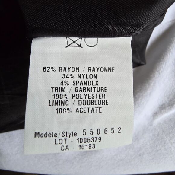 Cartise Black White Pencil Skirt Sheath Mini Slit Canada Designer Boutique Sz. 4 - Picture 9 of 12